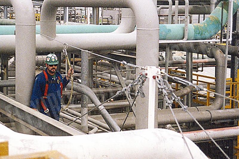 working at height in refineries