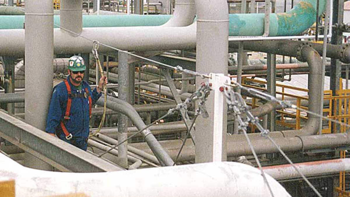 Pipe Rack Lifelines - Flexible Lifeline Systems