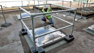 Rooftop Fall Protection Systems - Flexible Lifeline Systems