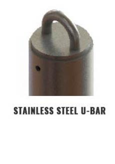 Stainlees Steel U-Bar Tieback Anchor Attachment