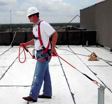 Rooftop Fall Protection Systems - Flexible Lifeline Systems