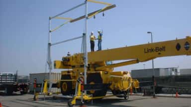 Portable C-Frame Fall Protection | Flexible Lifeline Systems