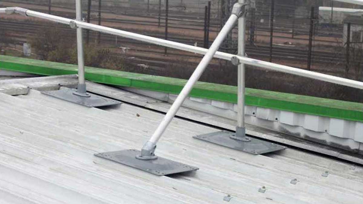 Metal Base Plate for Corrugated Rooftops