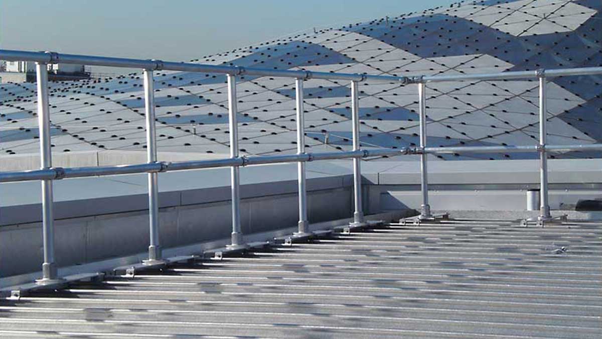 Railing for Standing Seam Rooftops